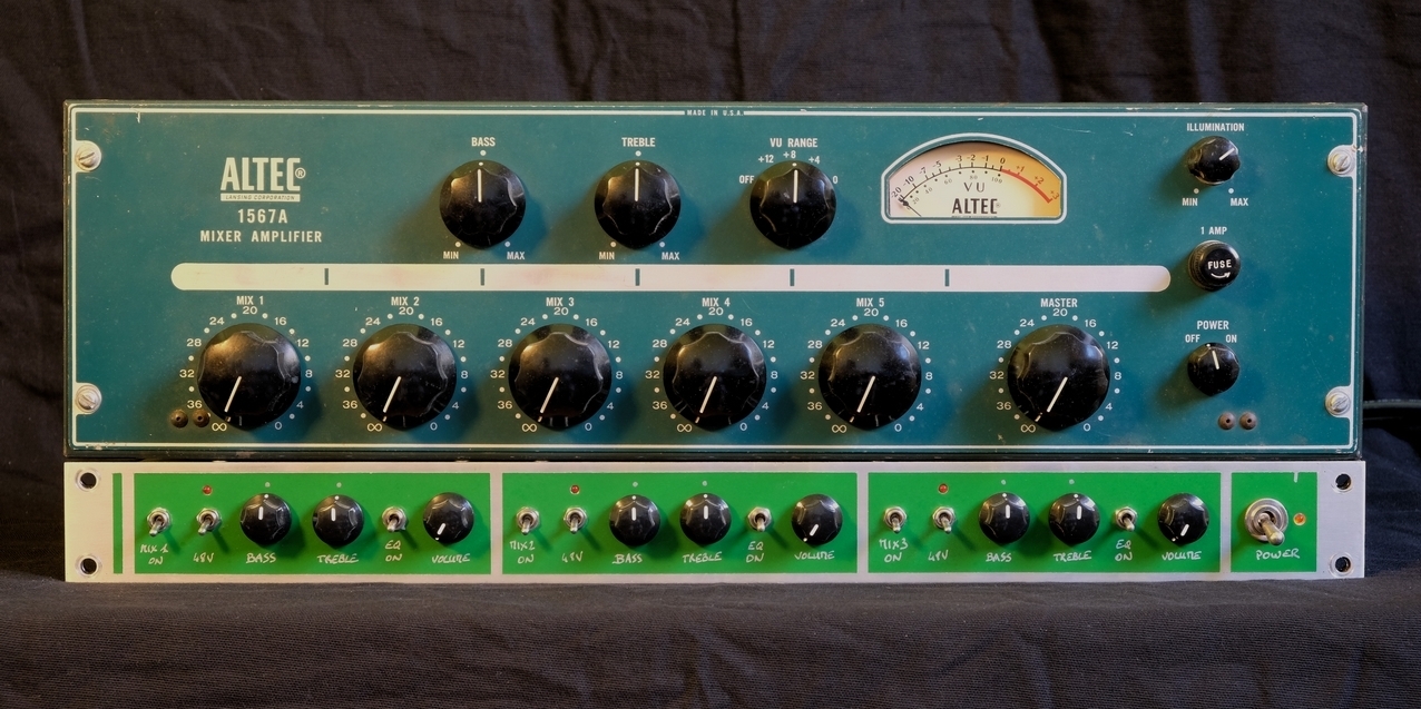 Altec 1567A 2 préampli studio Neve Ampex Avalon lampes Manley