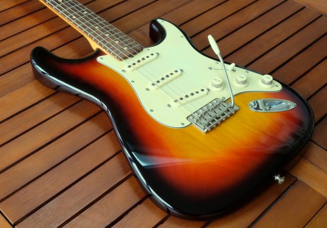 Fender strat stratocaster sunburst vintage slab board serie L custom