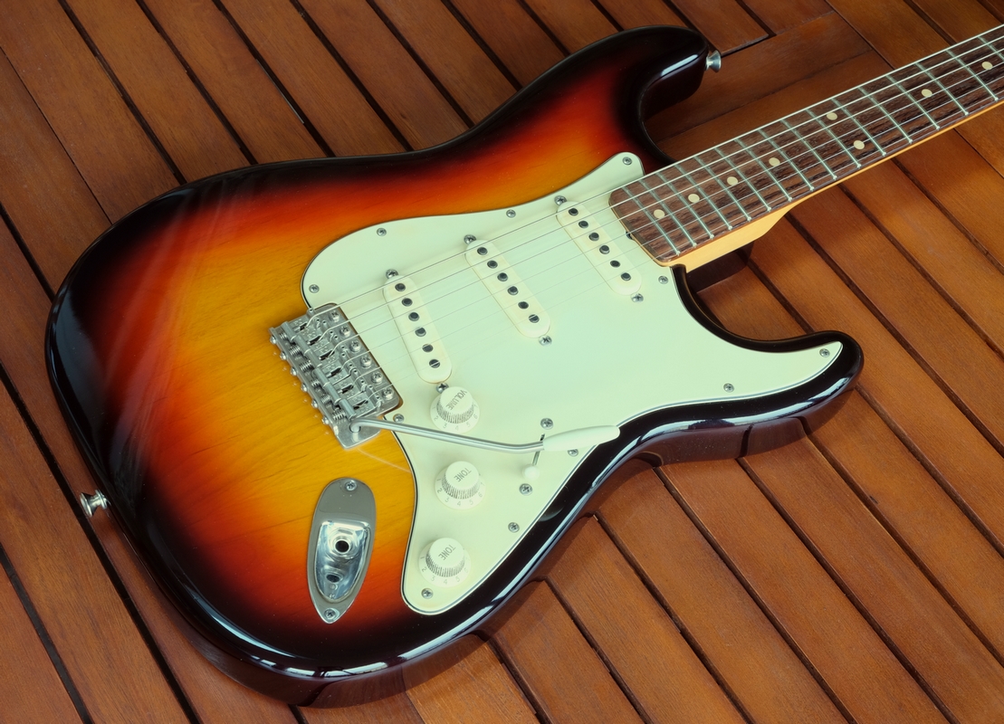 Fender strat stratocaster sunburst vintage slab board serie L custom