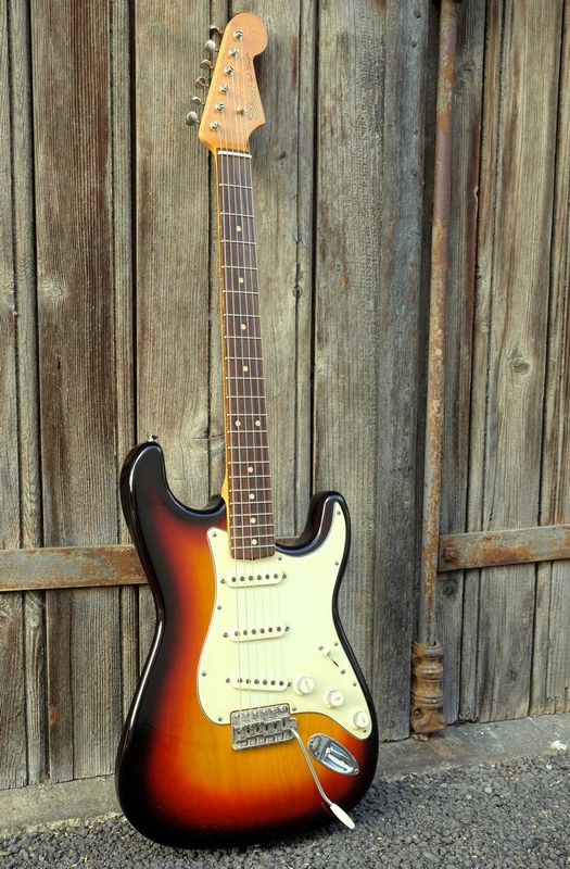 Fender strat stratocaster sunburst vintage slab board serie L custom